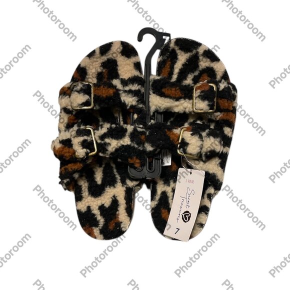 Women's Double buckle Slippers, Secret Treasure, 7, Lepro, NWT - Picture 1 of 5